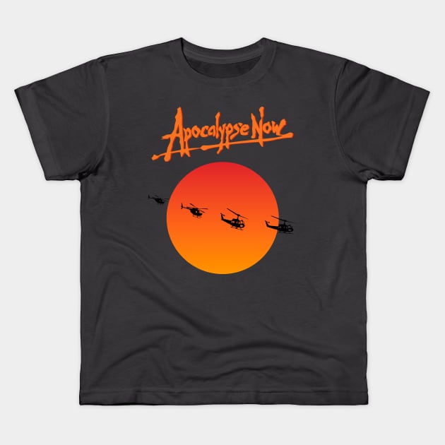 Apocalypse Now Illustration with title Kids T-Shirt by burrotees